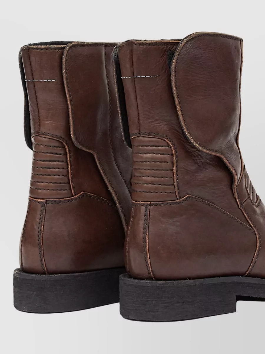 Mm6 Maison Margiela Leather Ankle Boots