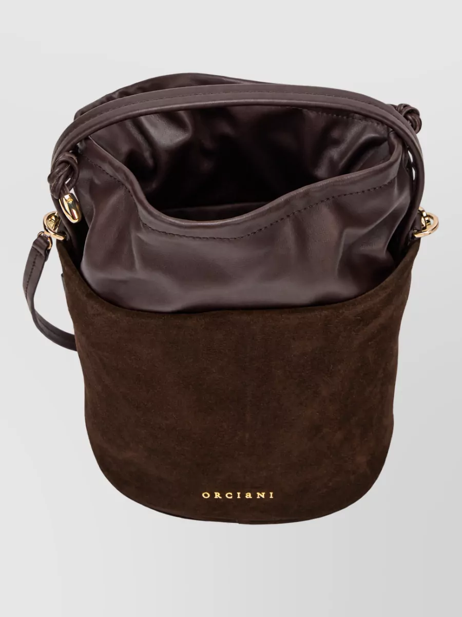Orciani Leather Bucket Shoulder Bag