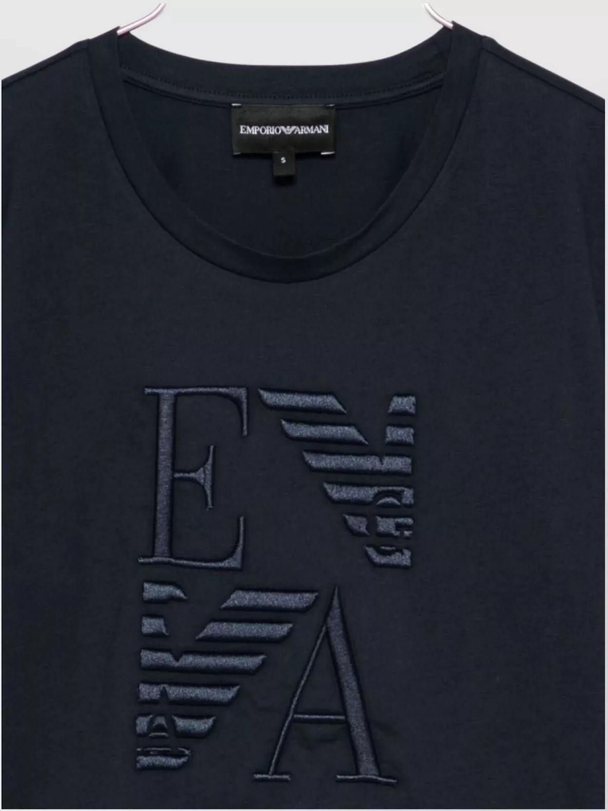 Emporio Armani Cotton T-Shirt With Logo And Crew Neck