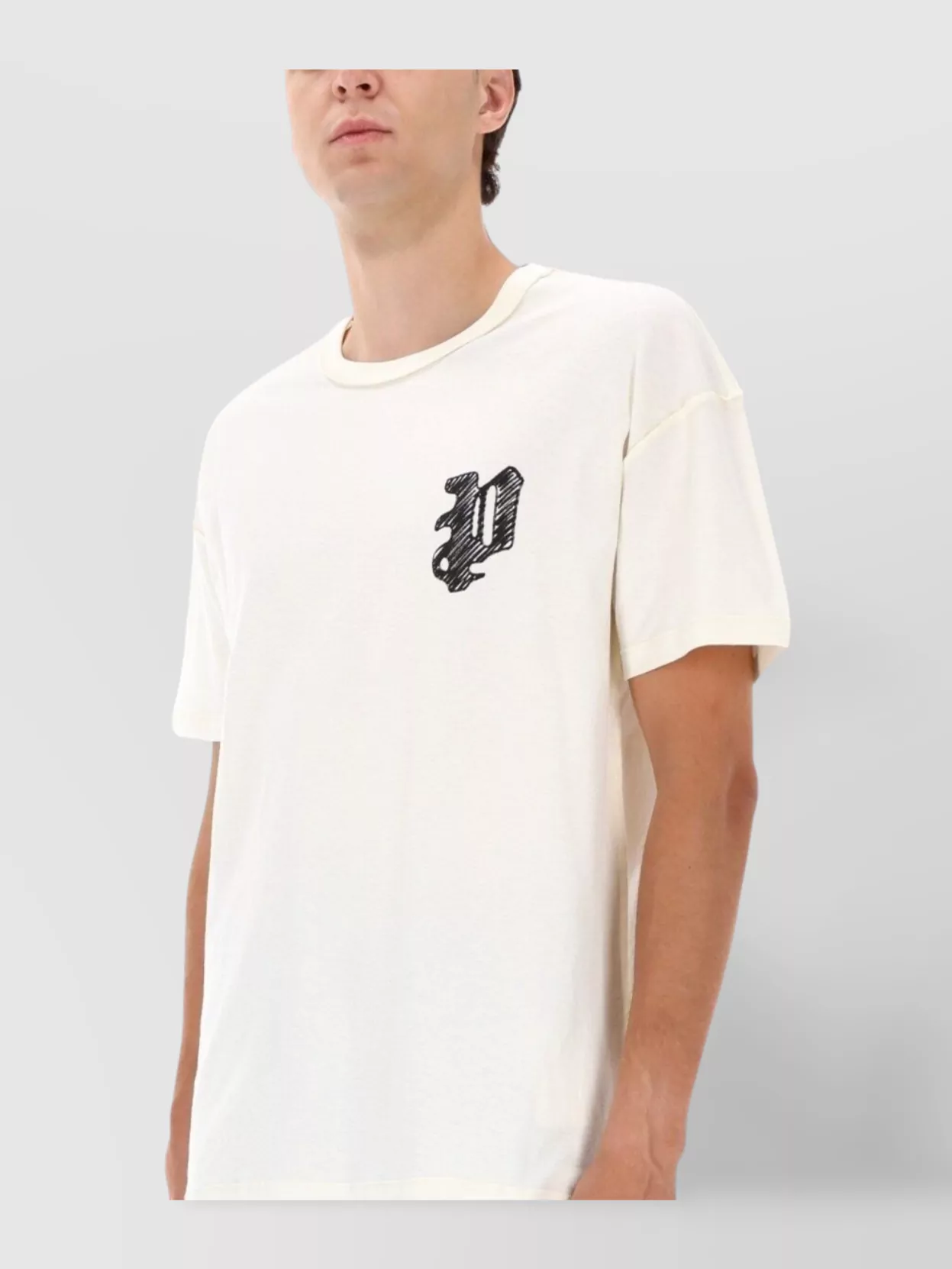 Purple Brand Graphic Crew Neck T-Shirt With Short Sleeves