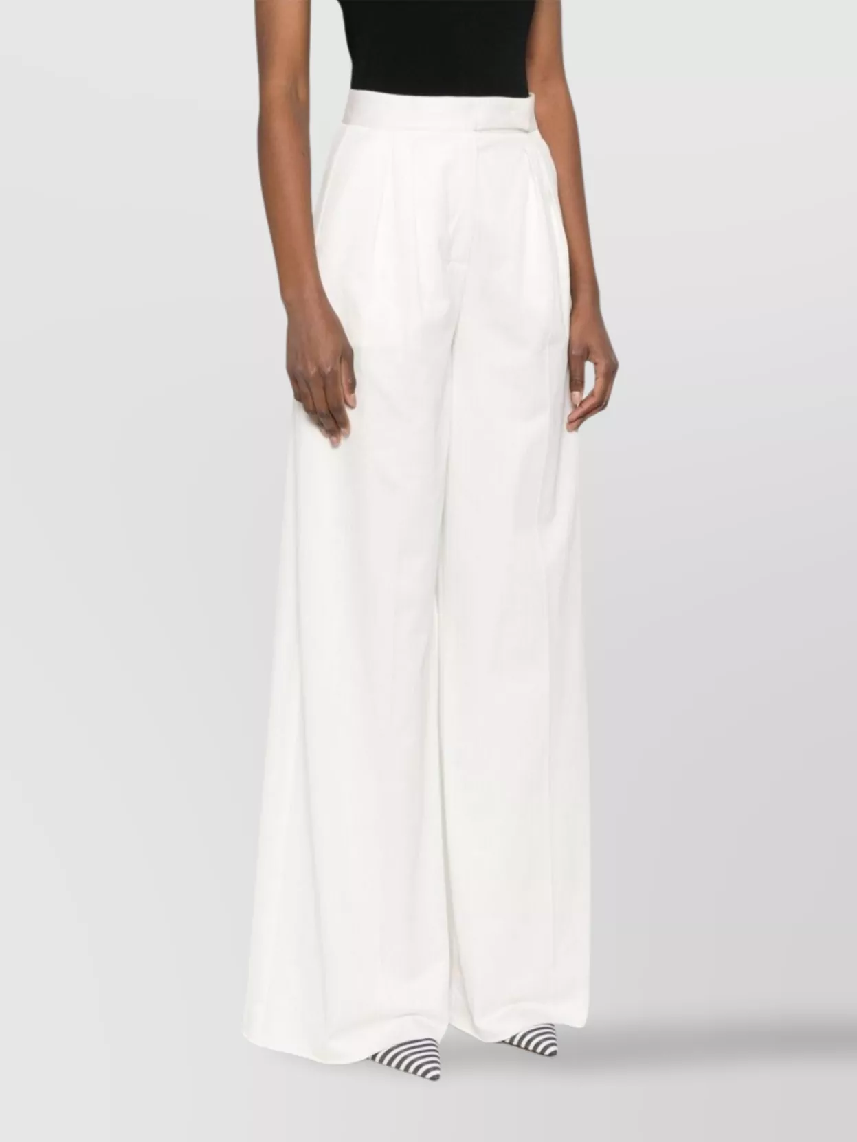 Max Mara Straight Leg Trousers High Waist