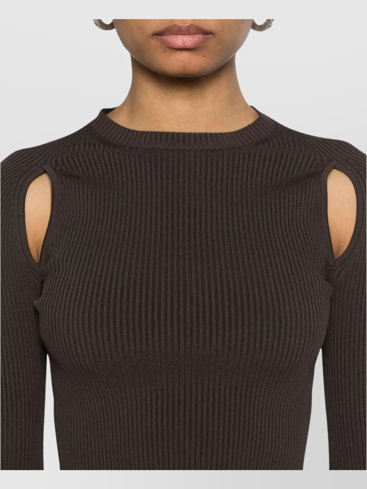 Max Mara Knitwear Crew Neck Cropped Long Sleeve