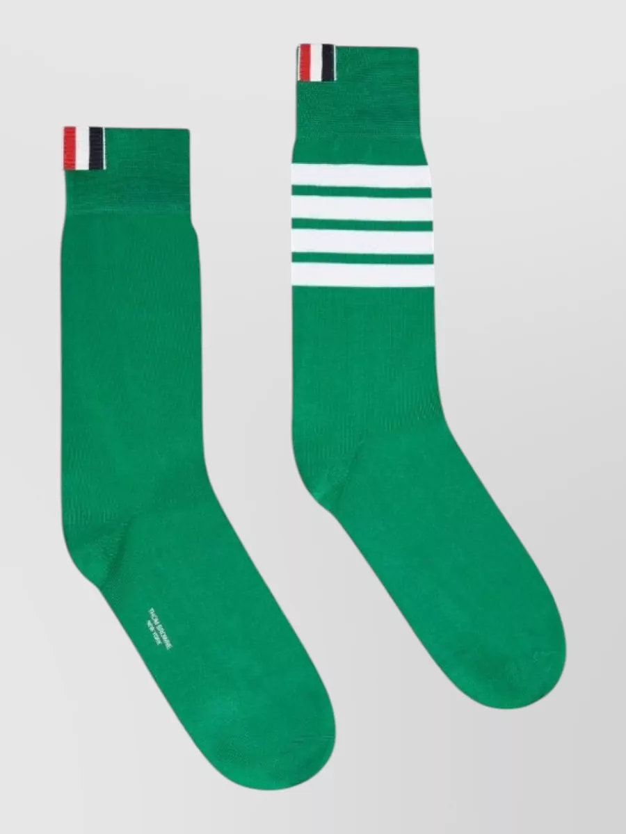 Thom Browne cotton mid calf socks