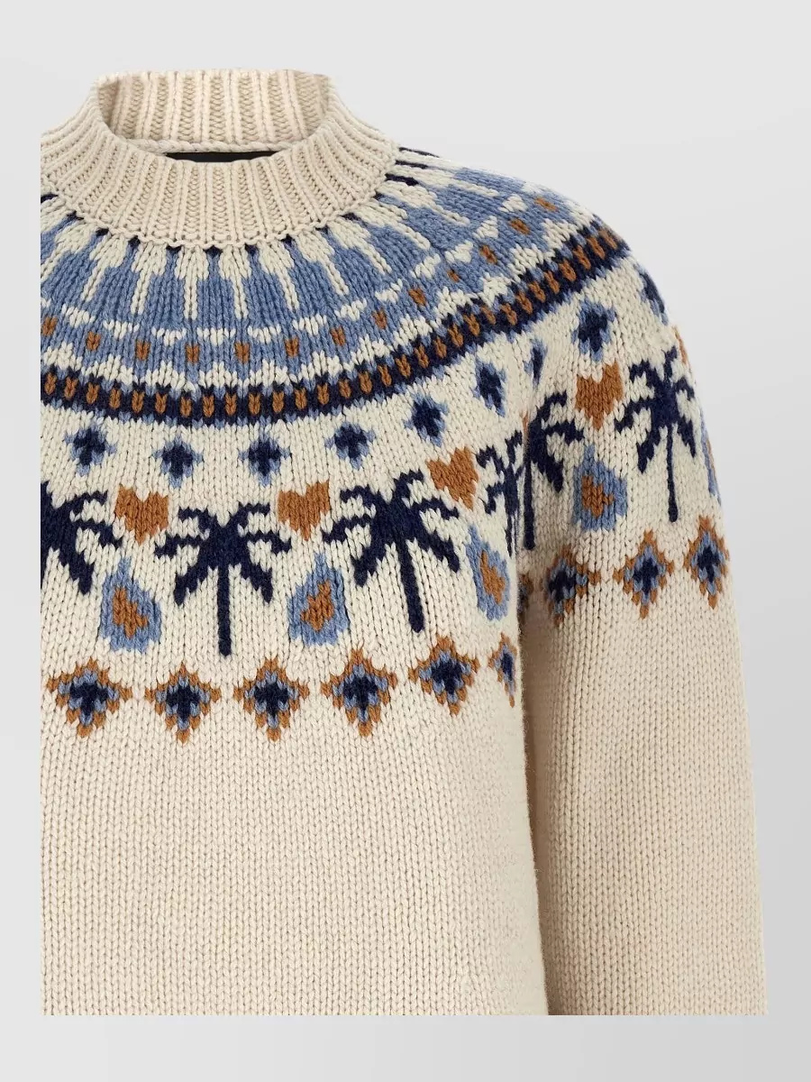 Alanui Virgin Wool Fair Isle Jacquard Sweater