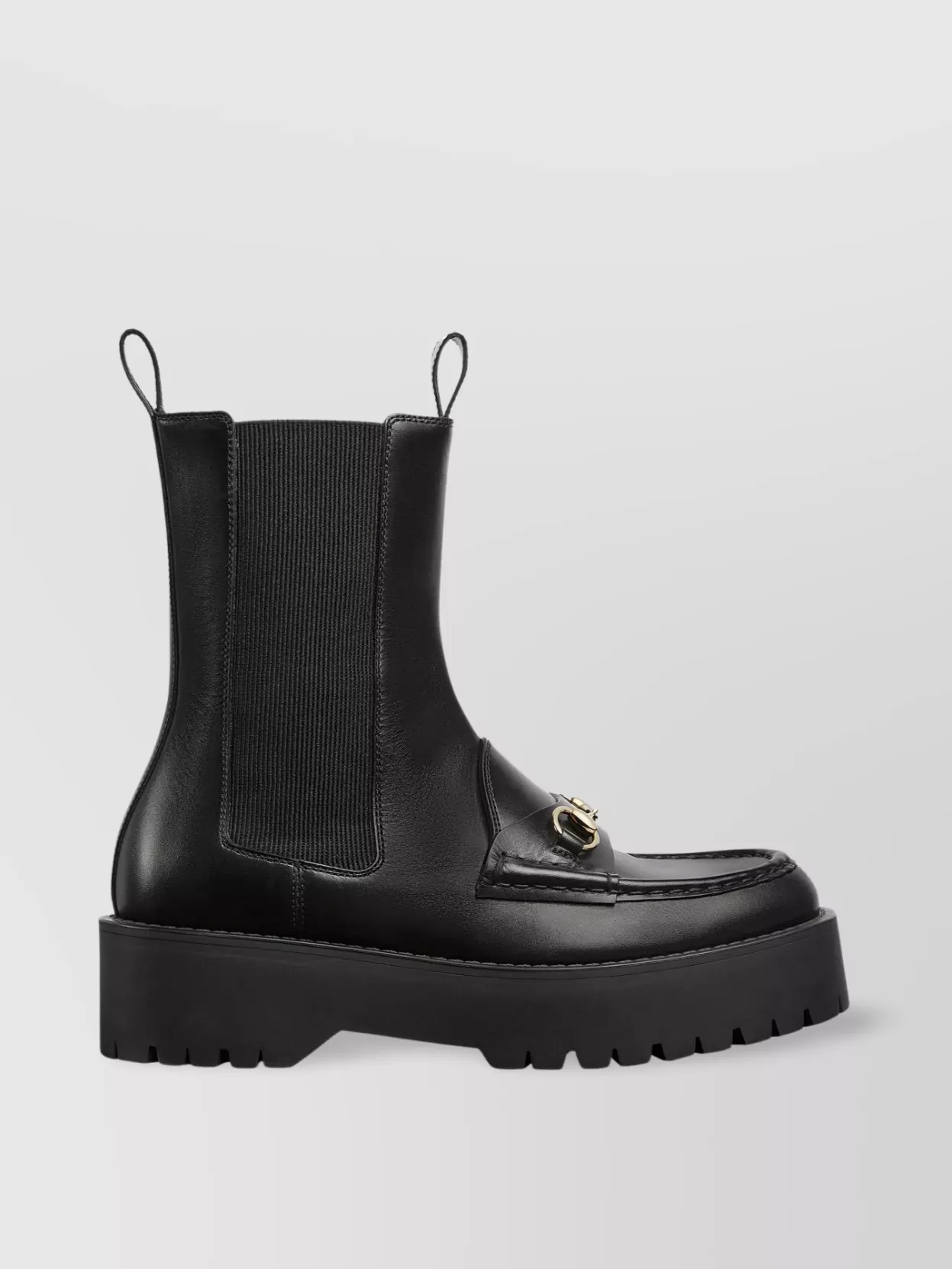 Gucci Chunky Sole Leather Boots