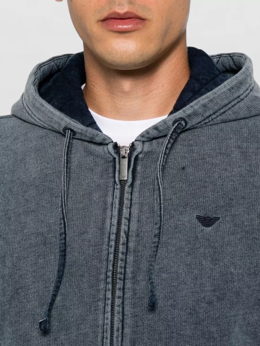 Emporio Armani Cotton Zip-Up Hoodie