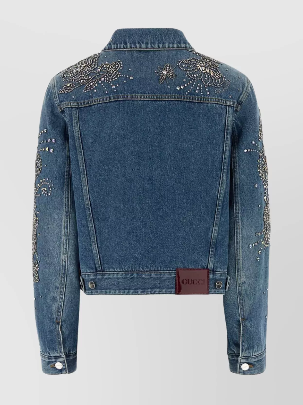 Gucci Stylish Denim Outerwear With Pockets And Sleeves In Blue