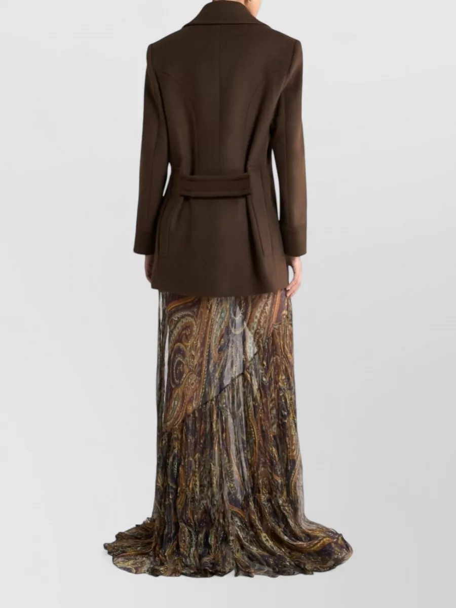Etro Wool Double-Breasted Coat