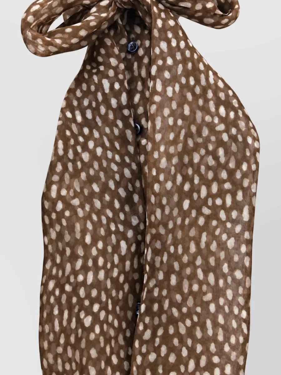 Brunello Cucinelli Silk Pattern Blouse