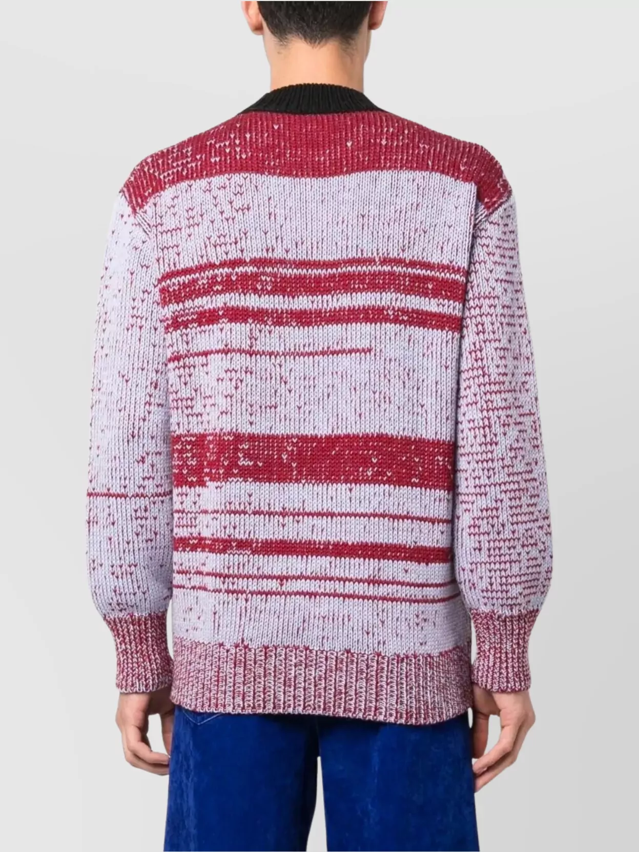 Marni Color Block Crew Neck Knit Sweater