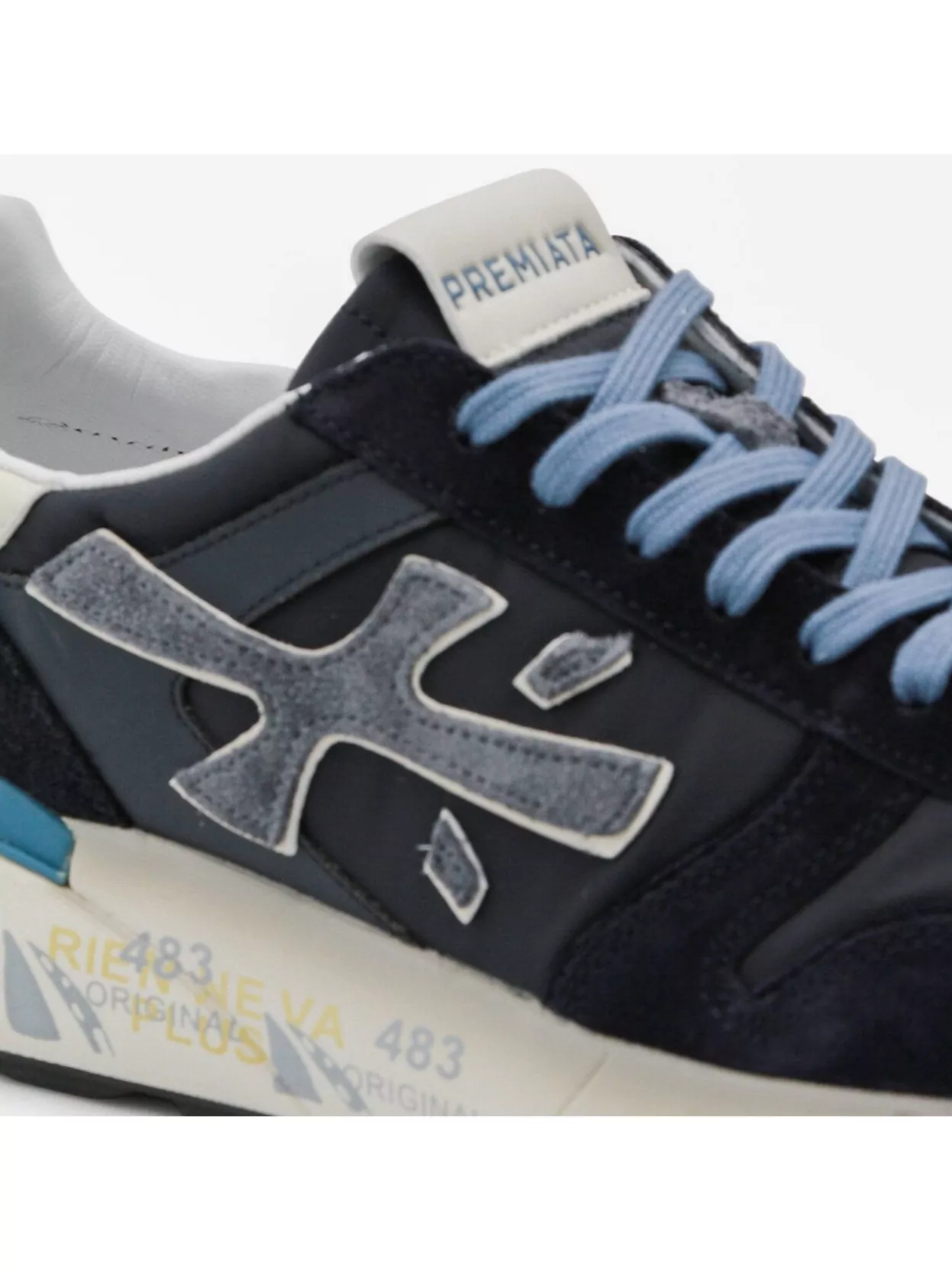 Premiata Low Profile Sneakers Contrast Sole