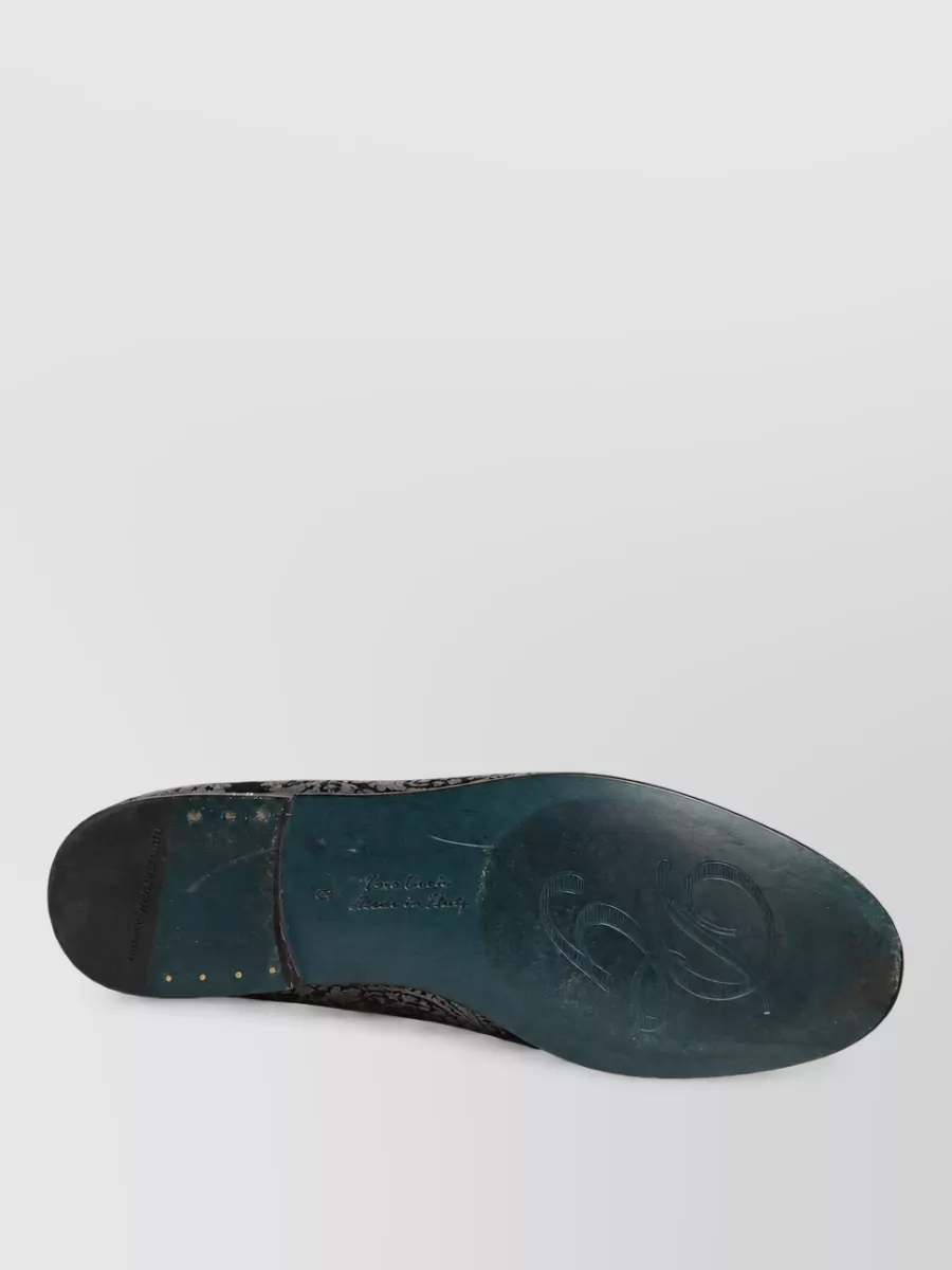 Dolce&Gabbana Leather Slip-On Slippers