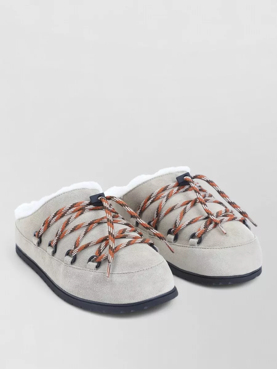 Prada shearling-lined leather slippers