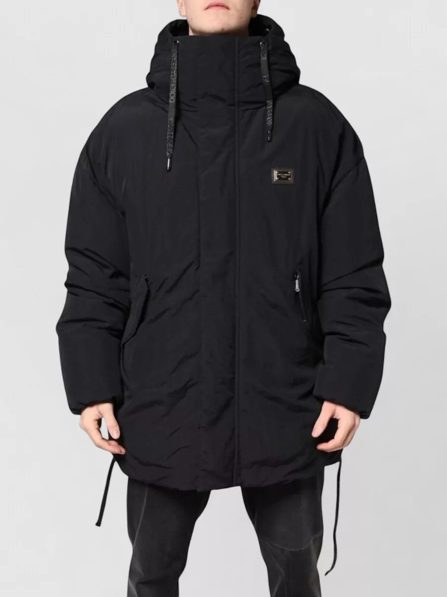 Dolce&Gabbana nylon hooded puffer jacket