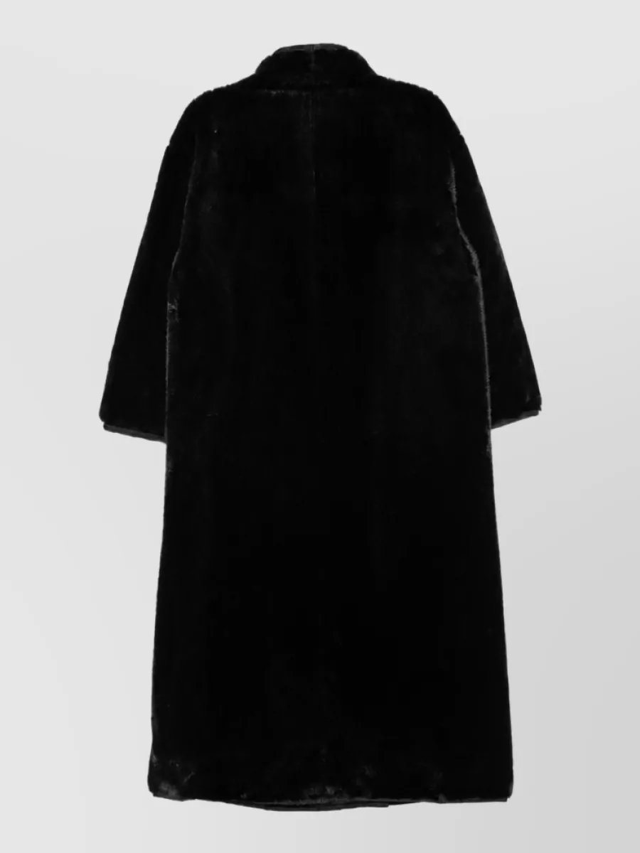 Emporio Armani Faux Fur Funnel Neck Jacket