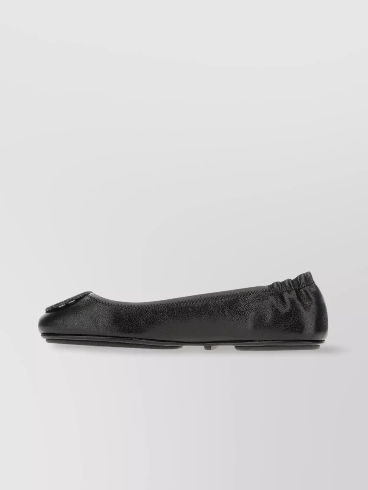 Tory Burch Leather Minnie Ballerinas Elasticized Trim