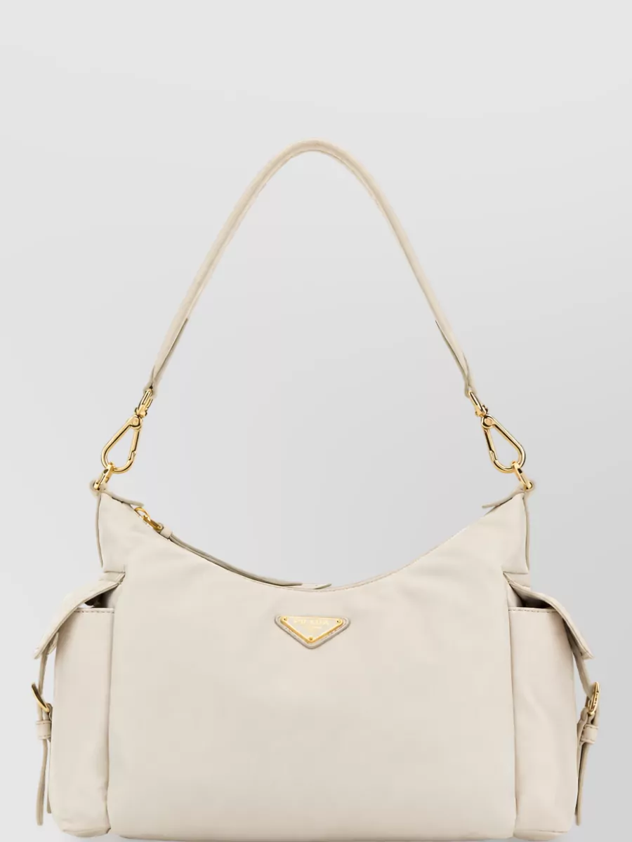 Prada explore lamb leather tote bag