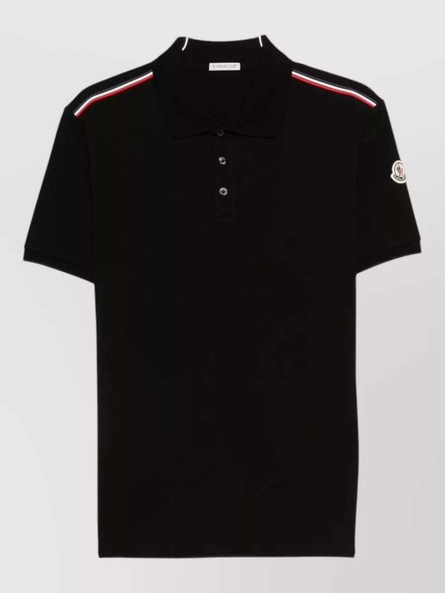 Moncler Cotton Short-Sleeve Polo Shirt