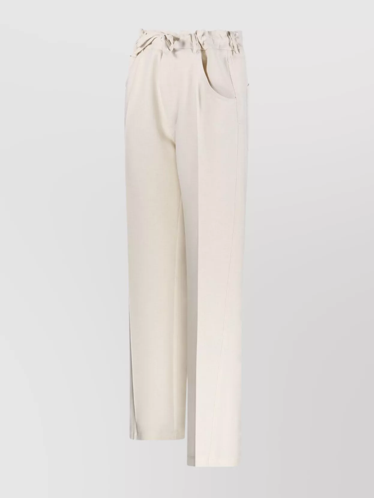 Darkpark Iris Comfort Suit Paper Bag Pant In Neutral