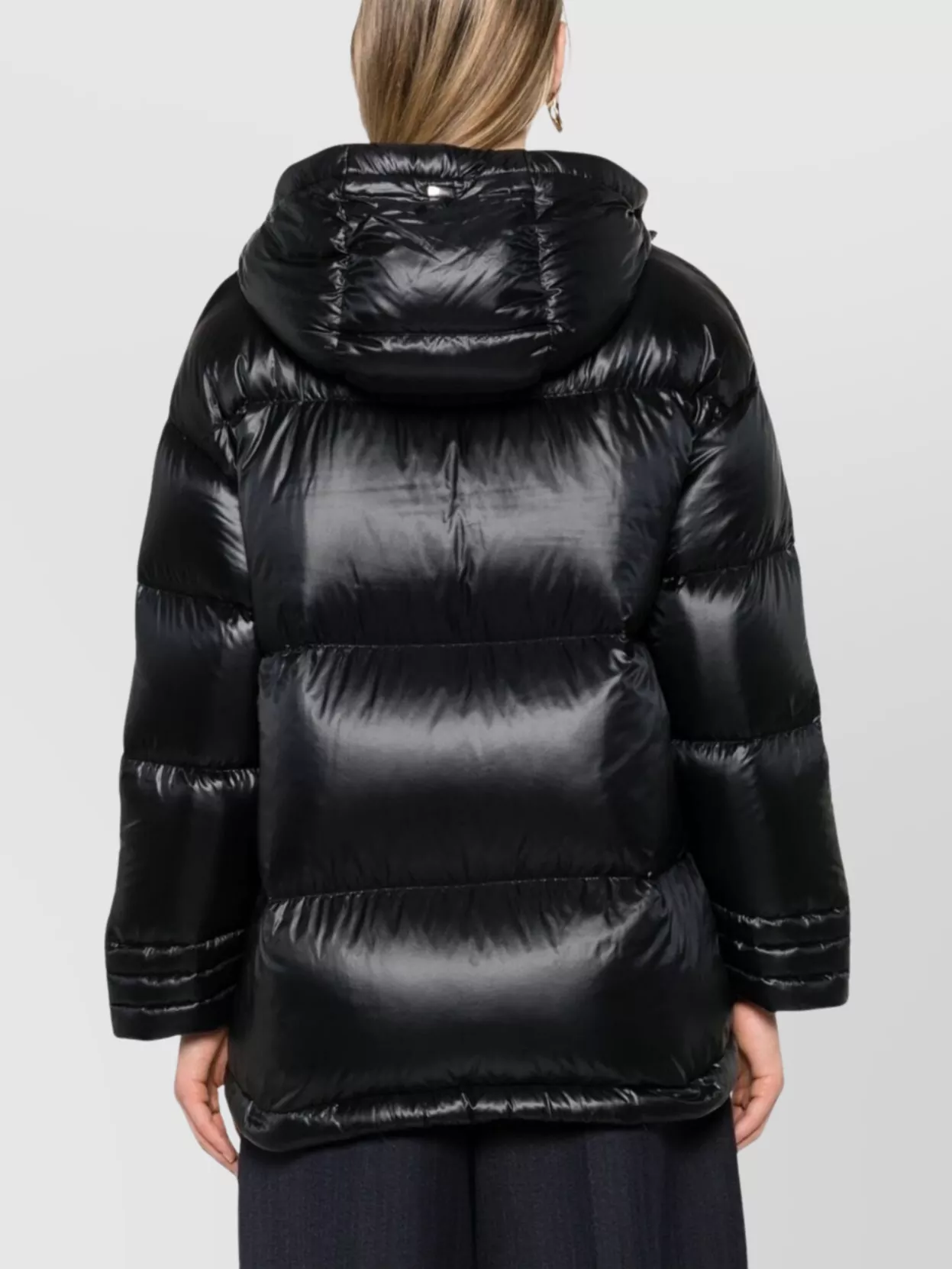 Herno Drawstring Hooded Jacket In Black
