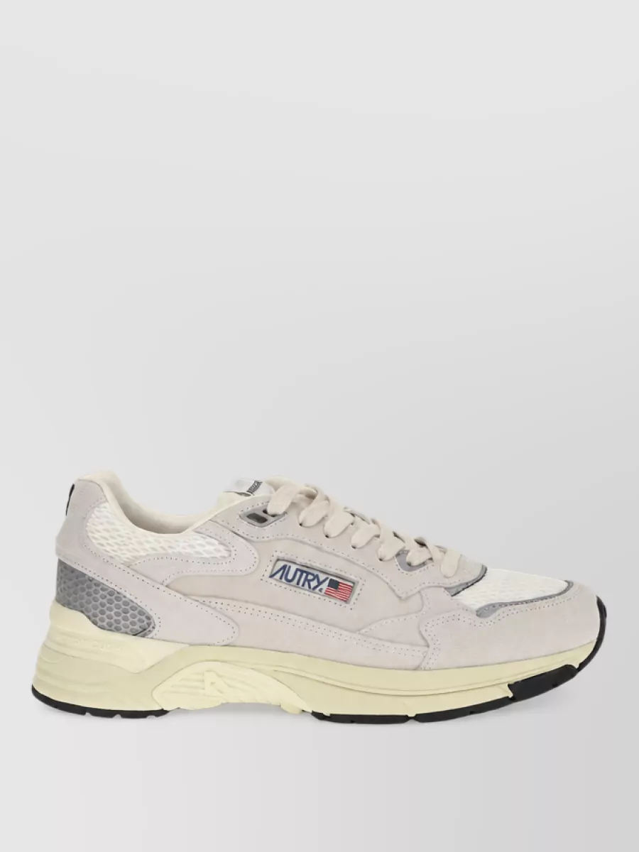 Autry Suede Mesh Low-Top Sneakers