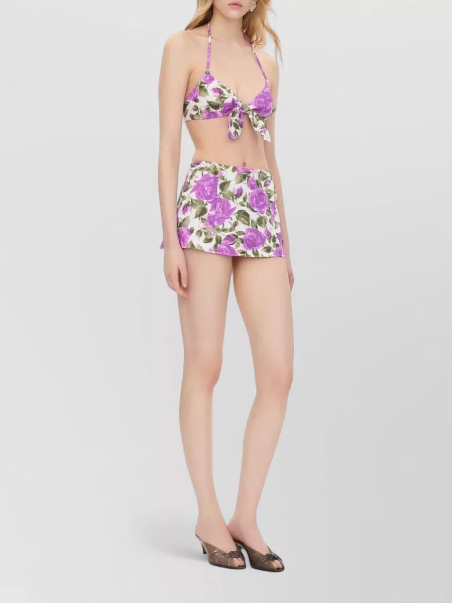 Chloé Floral-Print Bikini Top