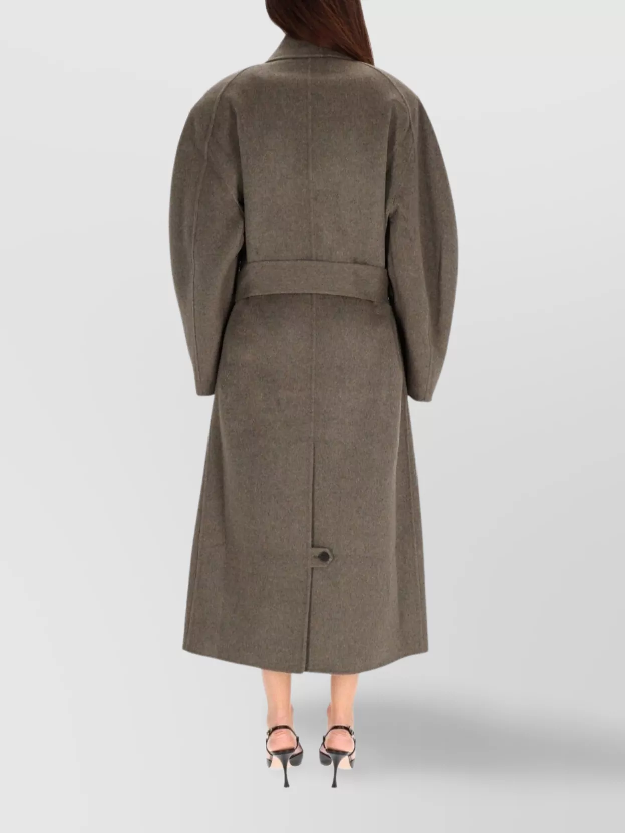Jacquemus Long Double-Breasted Coat Belted Waist