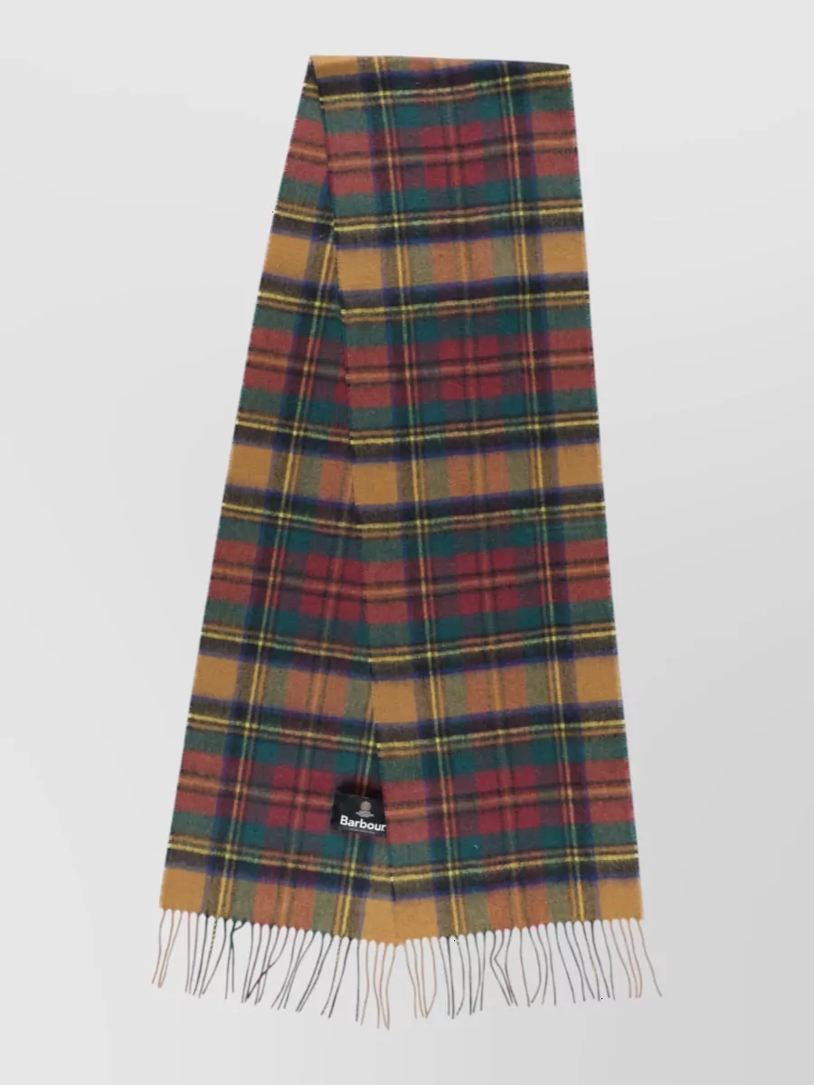 Barbour Cashmere-Blend Checked Scarf