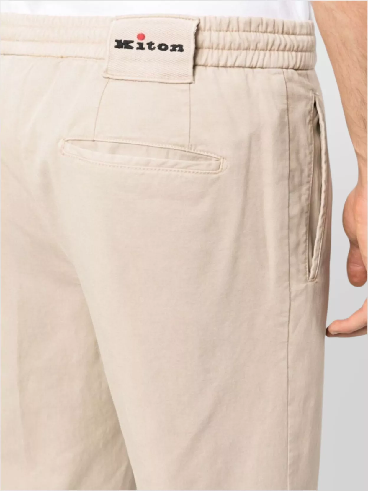 Kiton Comfortable Trousers With Side And Back Pockets