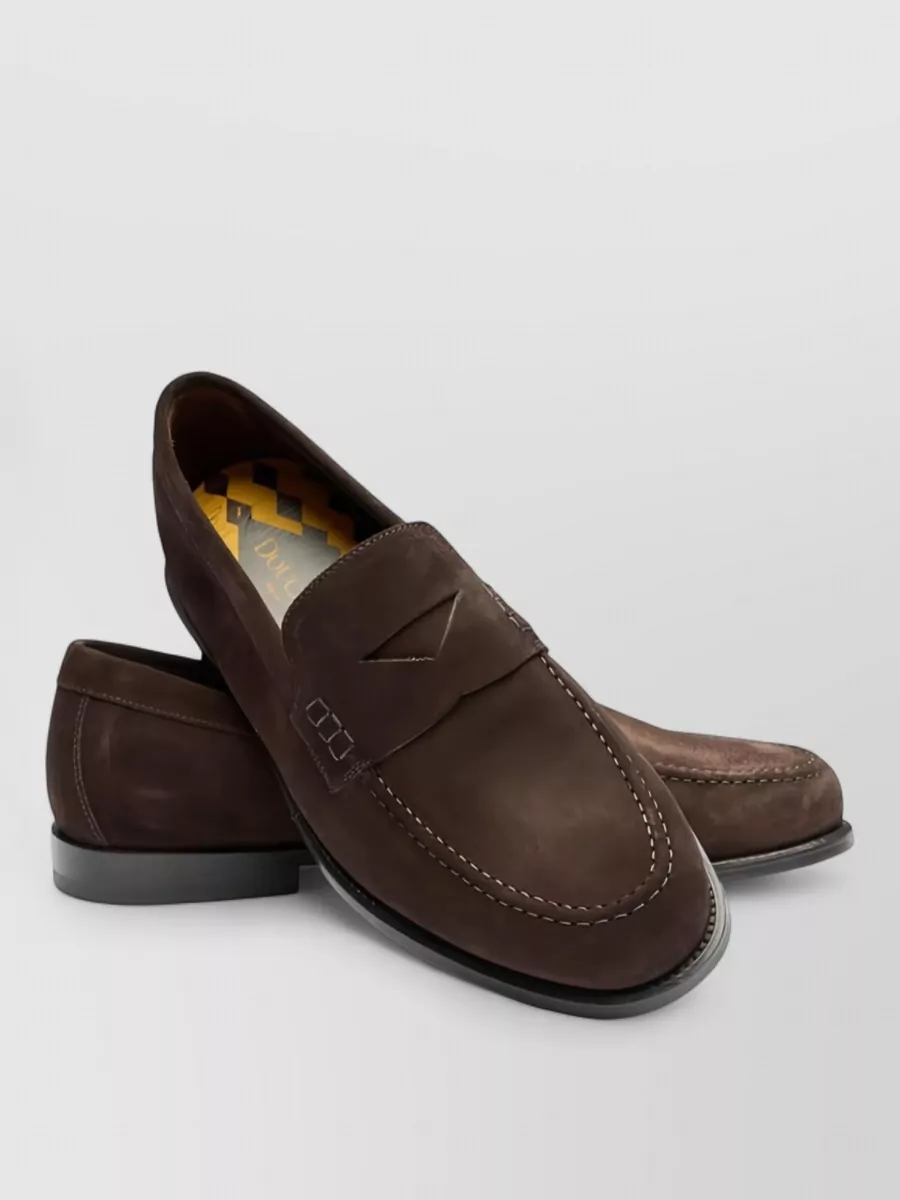 Doucal's Leather Penny Loafers