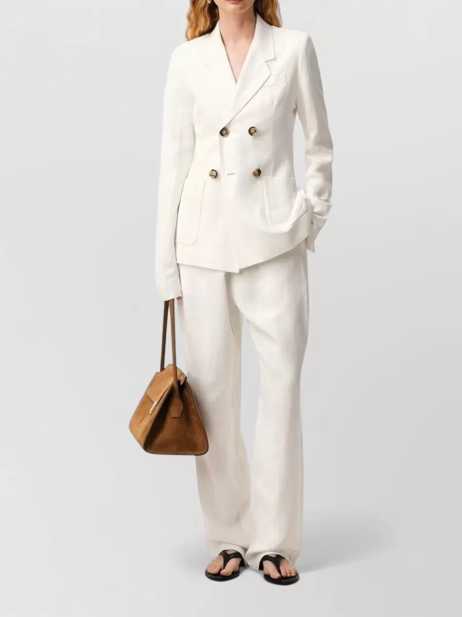 Ami Paris Elasticated Waist Tailored Trousers