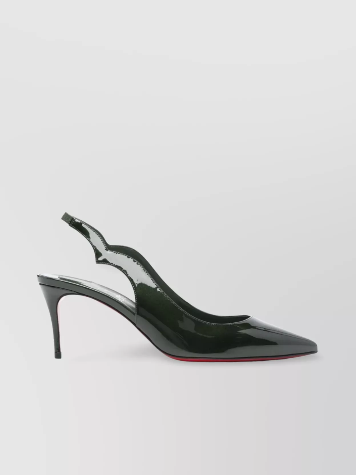 Christian Louboutin Mid Heel Pumps In Calf Leather