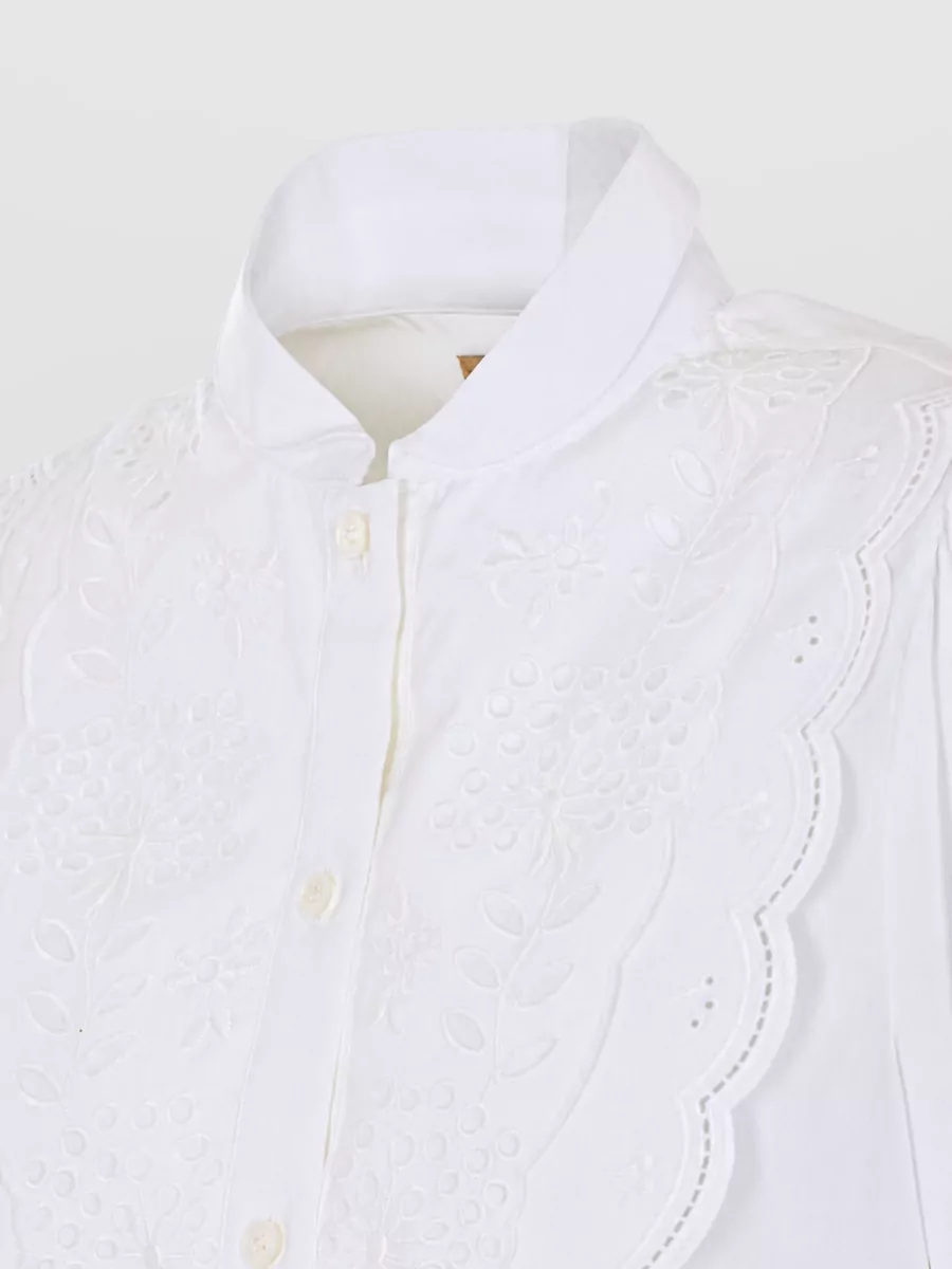 Valentino Garavani Embroidered Cotton Shirt