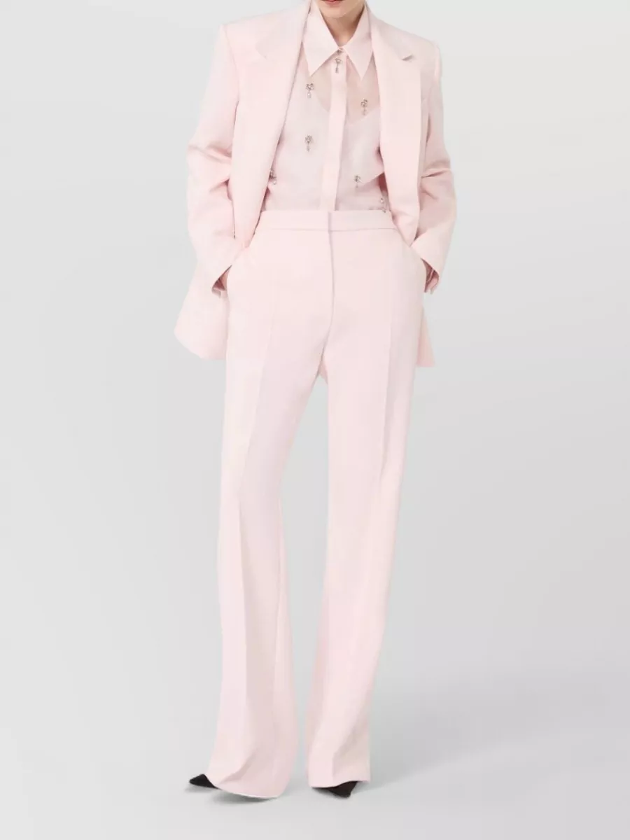 S Max Mara Silk Long-Sleeve Shirt