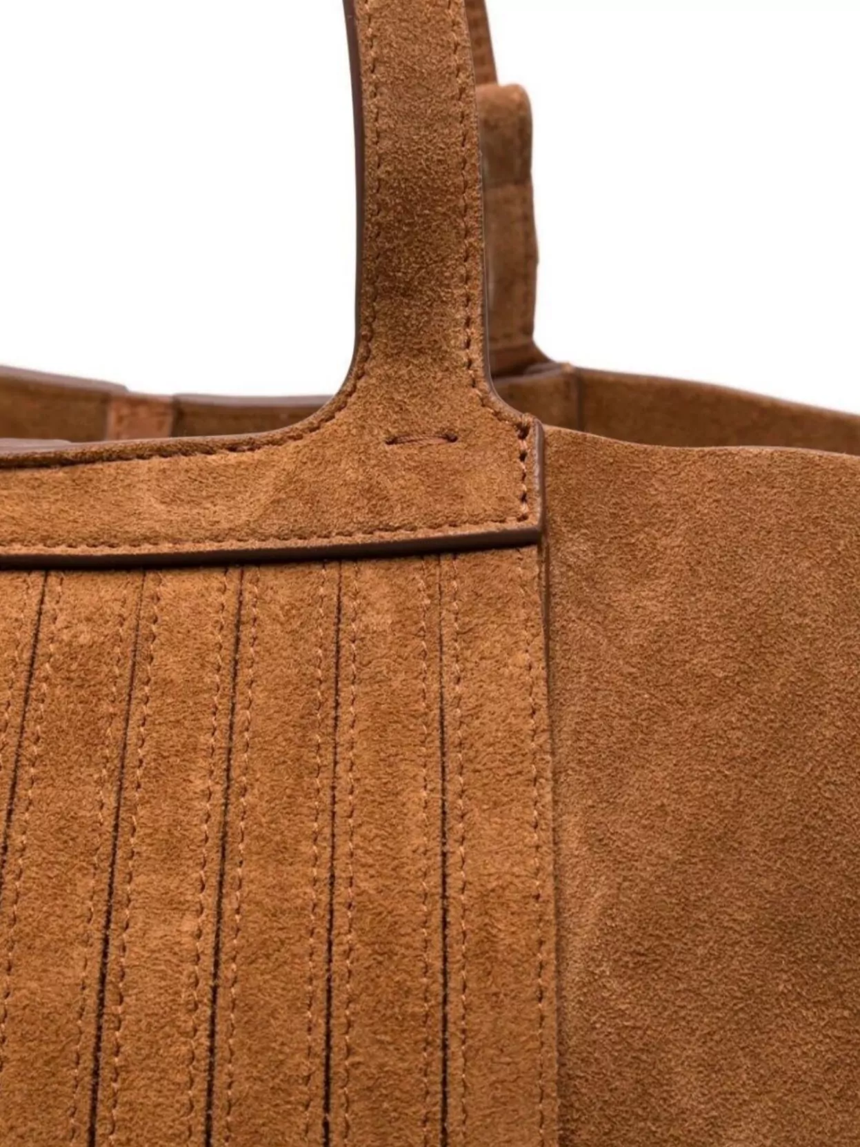 Golden Goose Fringed Leather And Suede Tote Bag