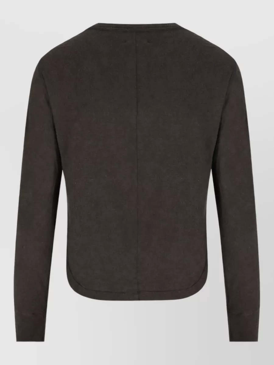 Isabel Marant Silk Crewneck Button-Up Shirt