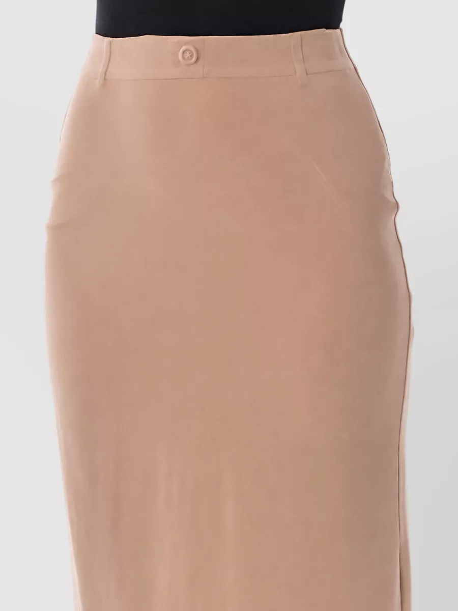 Maison Margiela cupro fusion midi pencil skirt