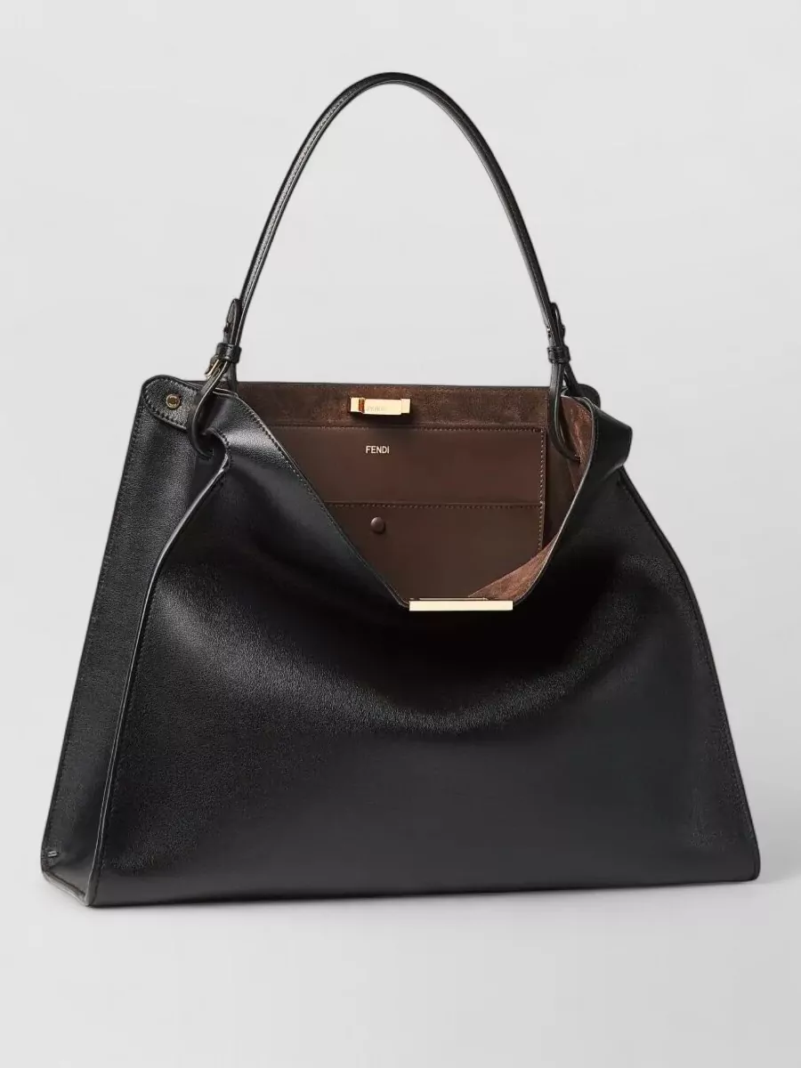 Fendi By The Way Large Leather Tote Bag