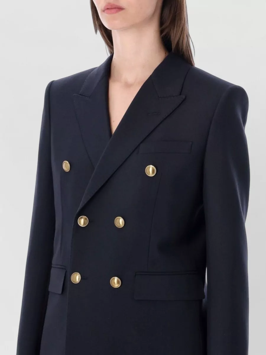 Saint Laurent Wool Double-Breasted Suit Jacket