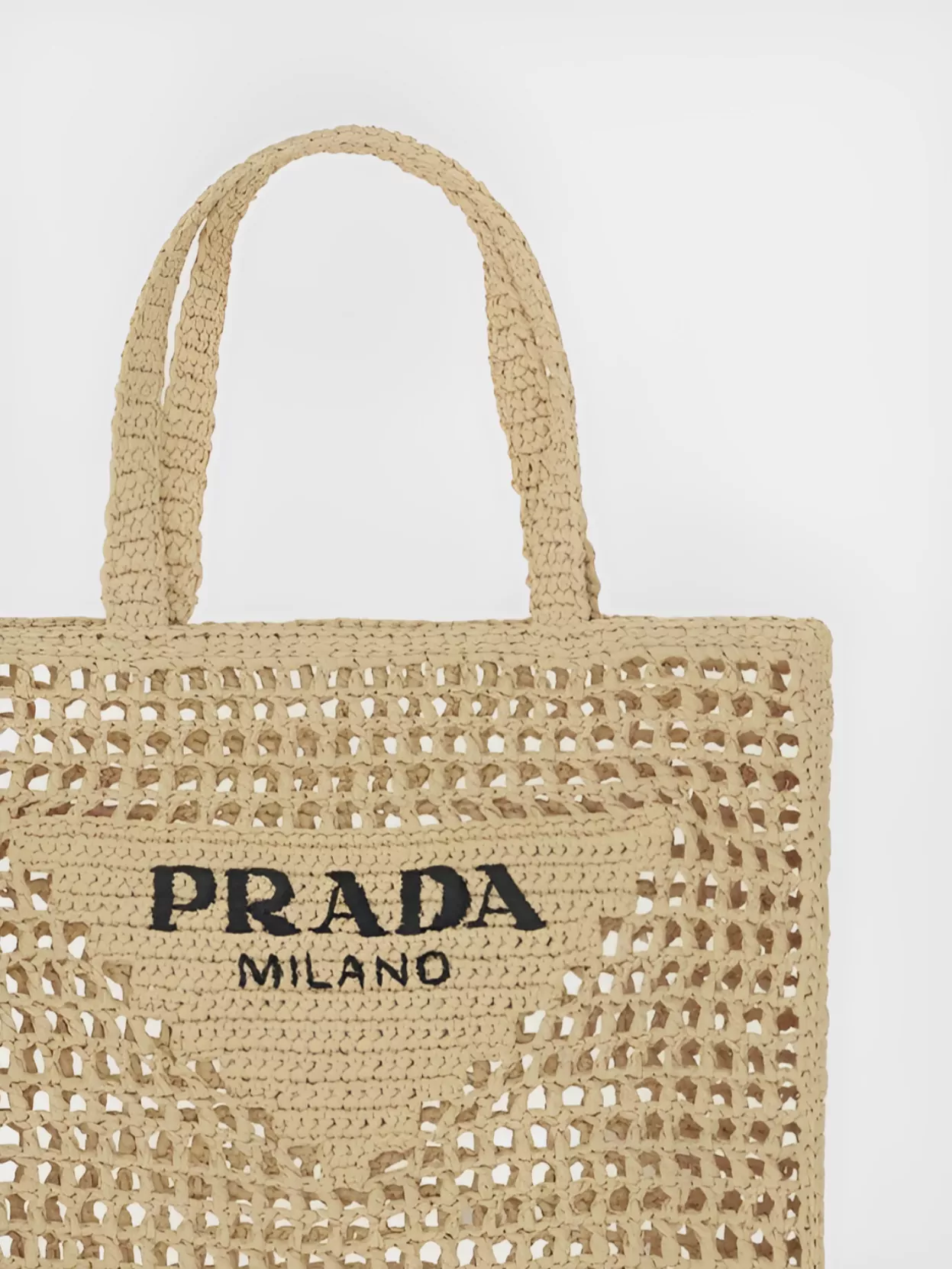 Prada Crochet Shoulder Bag Dual Handles