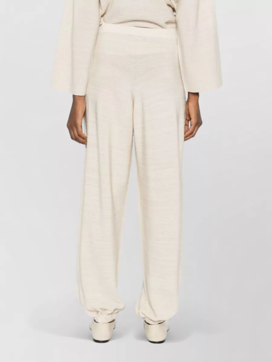 Fabiana Filippi Wool Cotton Wide Leg Ankle Trousers