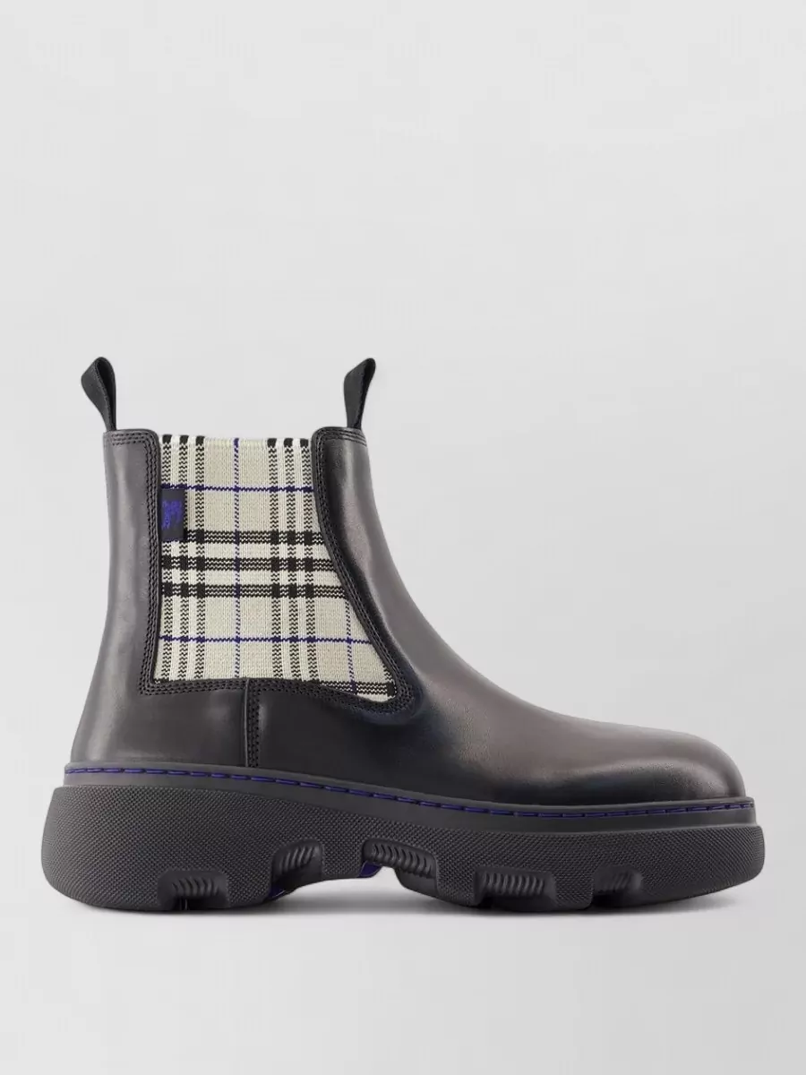 Burberry leather chelsea ankle boots