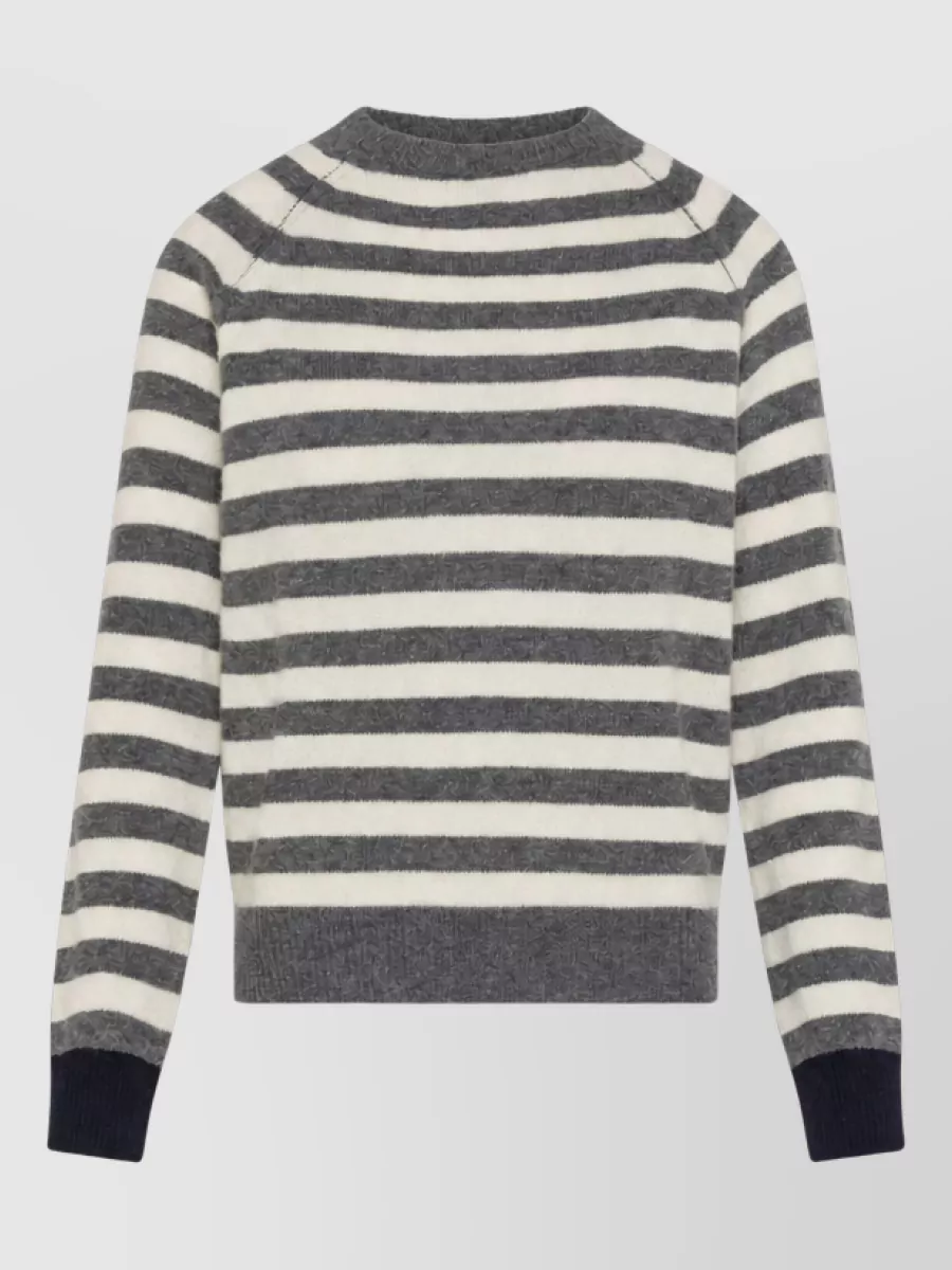 Seventy Venezia Striped Wool Crewneck Sweater