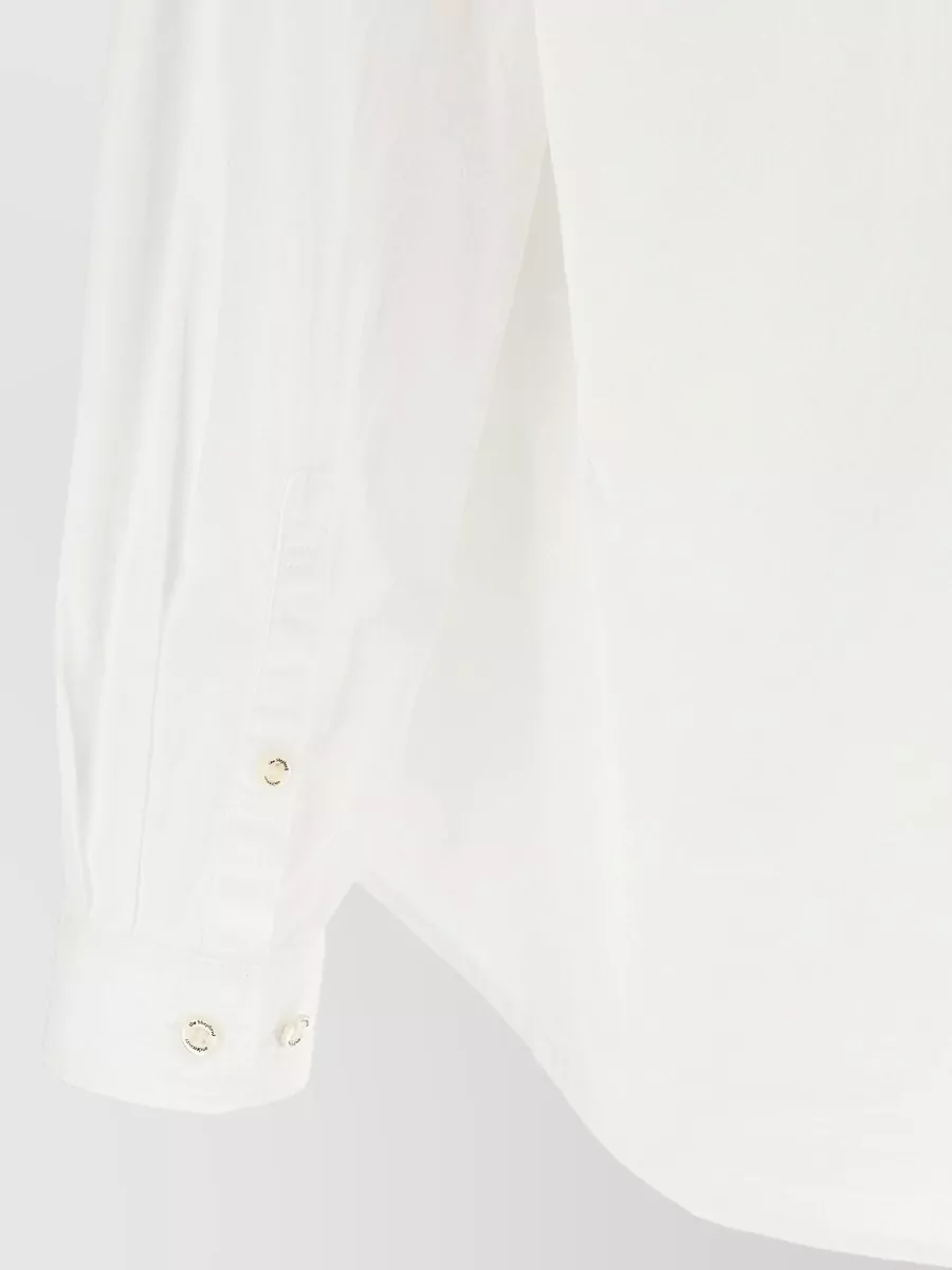 Undercover Cotton Asymmetric Mandarin Collar Shirt