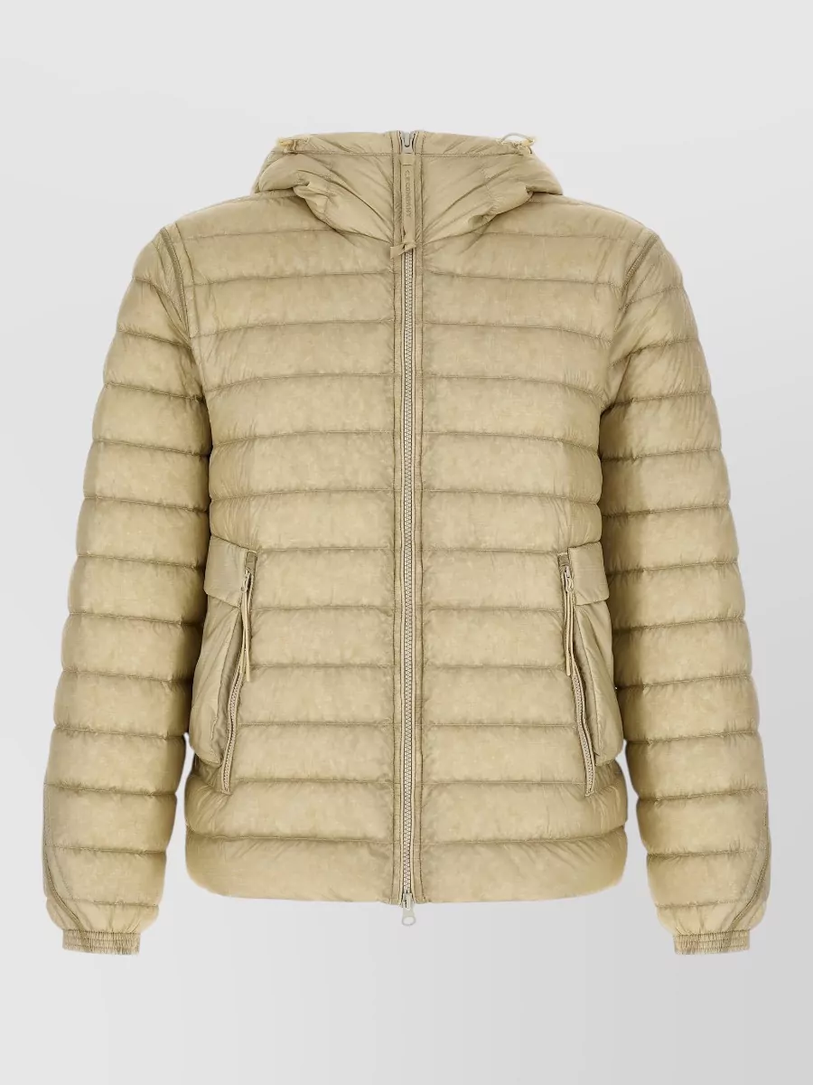 C.P. Company down quilted hooded puffer jacket