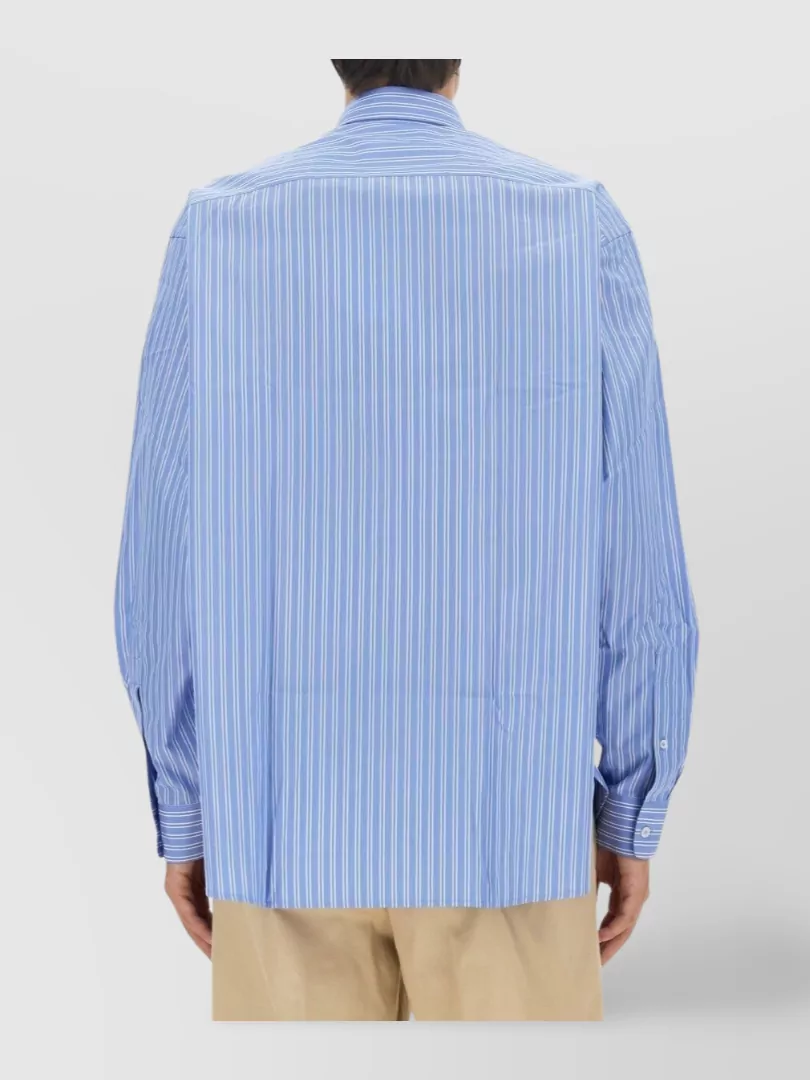 Lanvin Striped Oversize Fit Shirt Pocket