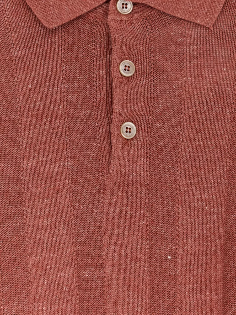 Brunello Cucinelli Ribbed Polo Shirt