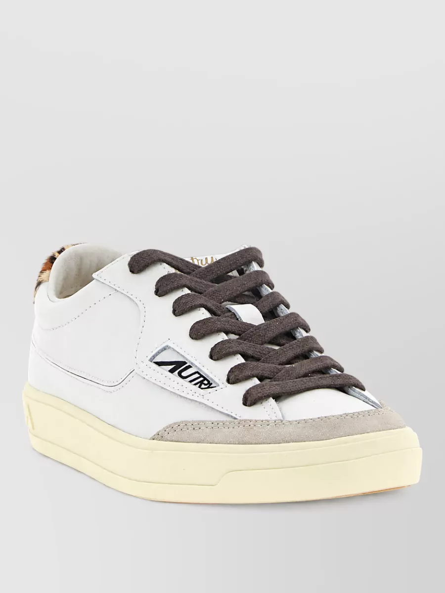 Autry Leather Windscape Low Lace-Up Sneakers