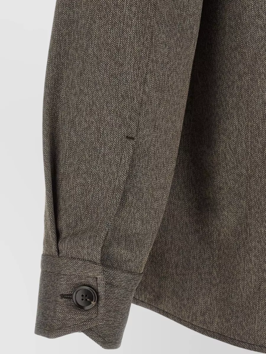 Brioni Wool Relaxed-Fit Shirt Jacket