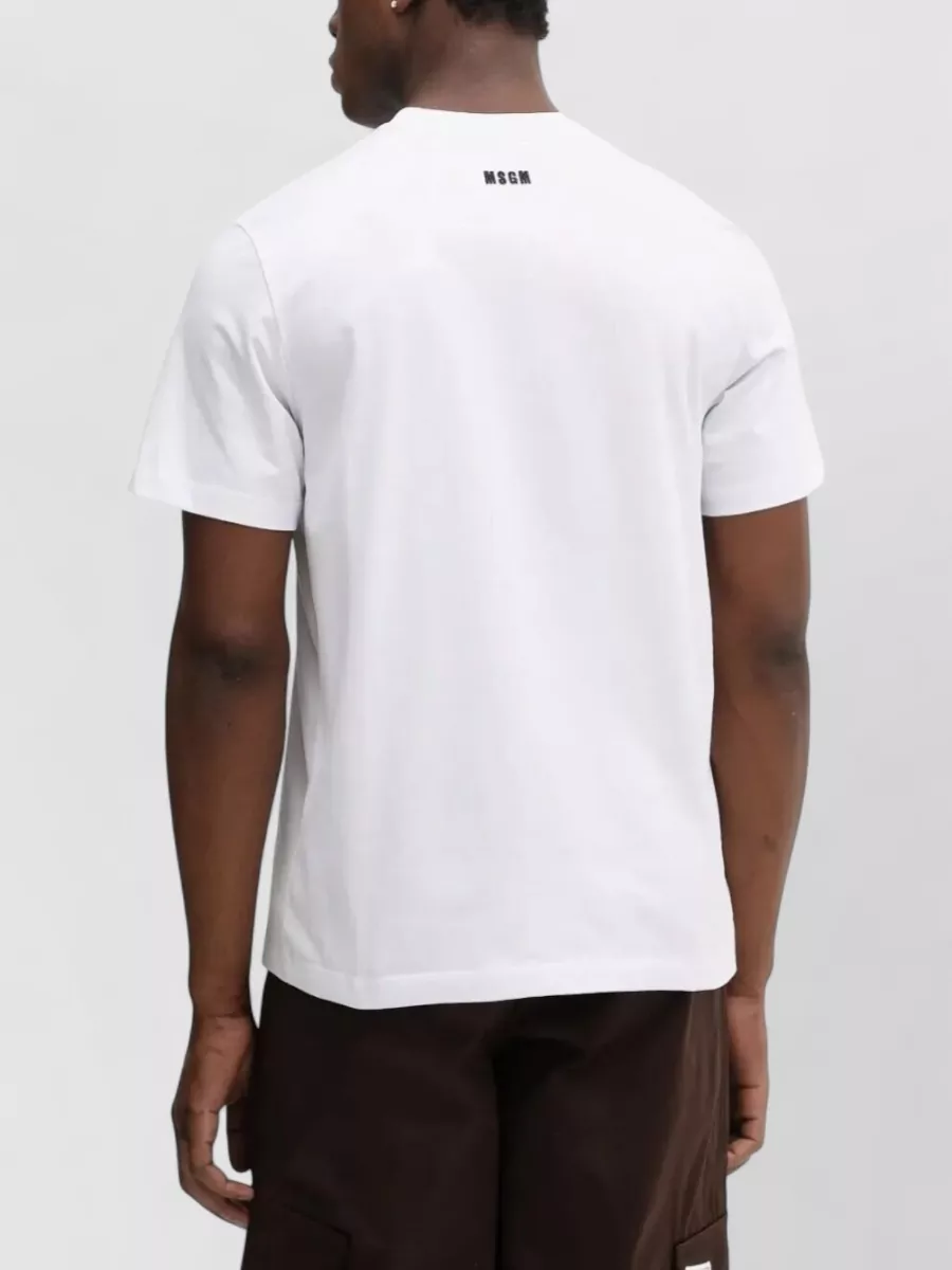 Msgm Logo Print Cotton T-Shirt